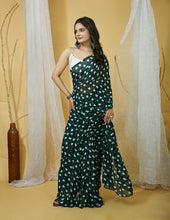 Smooth Georgette Saree for Women with Bangalore Silk Blouse (0.80 m) | Elegant Designer Saree | Party Wear & Festive Saree Collection