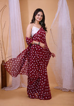 Women's Premium Smooth Georgette Saree with Banglori Silk Blouse Piece