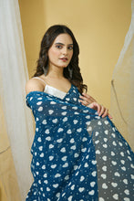 Elegant Solid Georgette Saree for Women | Soft Lightweight Drape with Contrast Silk Blouse