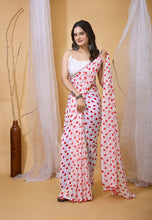 Chic Smooth Georgette Saree | Designer Banglori Silk Unstitched Blouse (0.80M) | Party Wear