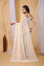 Smooth Georgette Saree for Women with Bangalore Silk Blouse (0.80 m) | Elegant Designer Saree