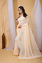 Smooth Georgette Saree for Women with Bangalore Silk Blouse (0.80 m) | Elegant Designer Saree