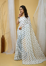 Elegant Solid Georgette Saree for Women | Soft Lightweight Drape with Contrast Silk Blouse