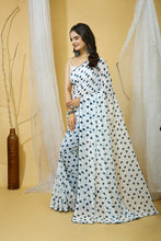 Chic Smooth Georgette Saree | Designer Banglori Silk Unstitched Blouse (0.80M) | Party Wear