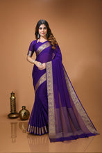 Soft Chinon Saree for Women with Running Chinon Blouse | Lightweight Designer Saree | Elegant Party Wear & Festive Saree