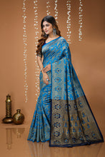 KANCHIPURAM Silk Jacquard Border Saree With JECARD BORDER Sari More