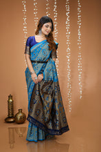 KANCHIPURAM Silk Jacquard Border Saree With JECARD BORDER Sari More