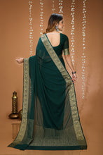 Elegant Fab-Soft Chinon Saree for Women | Premium Fluid Drape Saree with Running Blouse