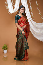 KANCHIPURAM Silk Jacquard Border Saree With JECARD BORDER Sari Mina Doll