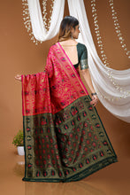 KANCHIPURAM Silk Jacquard Border Saree With JECARD BORDER Sari Mina Doll