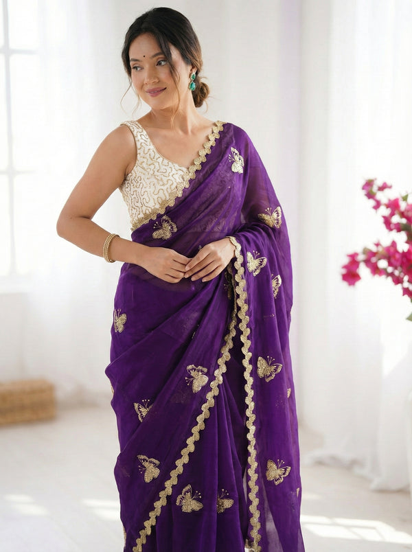 fendy-sattin-saree, dual-shade-saree, val-sequence-embroidery, bangalore-embroidery-blouse, multi-embroidery-saree, party-wear-saree, designer-satin-saree, wedding-saree-india