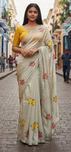 Women's Designer Rangoli Silk Saree for Weddings | Heavy Mirror Work Embroidery Blouse