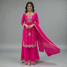 Kaurvaki's Designer Silk Blend Palazzo Suit with Heavy Zari Work Festive Ethnic Wear for Women KD-05