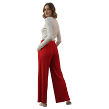 Premium Heavy Lycra Pleated Palazzo Pants – High-Waisted Elastic Comfort Fit MB-13