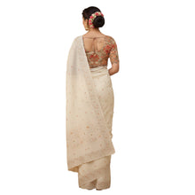 Linen Cotton Saree with Zari Weaving Breathable Natural Fabric Ethnic Wear for Women Subtle Festive Elegance AT-22