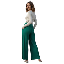 Premium Heavy Lycra Pleated Palazzo Pants – High-Waisted Elastic Comfort Fit MB-13