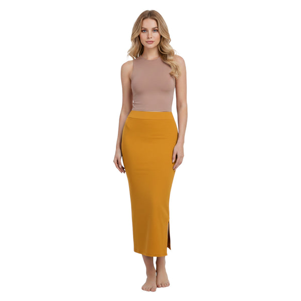 High-Waisted Seamless Shapewear with Stretchable Comfort Band & Side Slit Performance MB-14