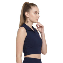 Women & Girls Regular Fit Collar Crop Top | High-Stretch Lycra Western Top | Summer Activewear