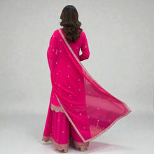 Kaurvaki's Designer Silk Blend Palazzo Suit with Heavy Zari Work Festive Ethnic Wear for Women KD-05