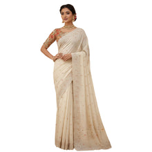 Linen Cotton Saree with Zari Weaving Breathable Natural Fabric Ethnic Wear for Women Subtle Festive Elegance AT-22