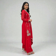 Kaurvaki's Designer Silk Blend Palazzo Suit with Heavy Zari Work Festive Ethnic Wear for Women KD-05