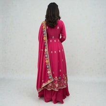 Heavy Flared Anarkali Suit with Wide Leg Palazzo & Dupatta Suit KD-02