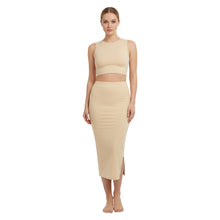 High-Waisted Seamless Shapewear with Stretchable Comfort Band & Side Slit Performance MB-14