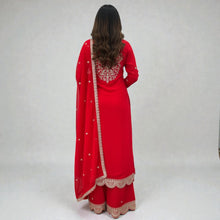 Kaurvaki's Designer Silk Blend Palazzo Suit with Heavy Zari Work Festive Ethnic Wear for Women KD-05