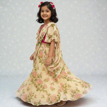 little Princess In Timeless Charm With This Ready-to-Wear Kids Saree Set RK-5