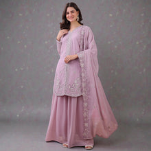 Premium Georgette Top, Bottom & Dupatta Set Lightweight Fluid Georgette Ethnic Suite for Weddings & Parties ANF 6003