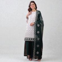 Traditional Festive Wear Outfit with High-Shine Finish Georgette Top and Sharara Set with Dupatta ANF 6005