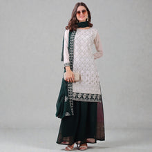 Traditional Festive Wear Outfit with High-Shine Finish Georgette Top and Sharara Set with Dupatta ANF 6005