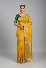 Elegant Kanchipuram Organza Saree | Full Sequence Work | Raw Silk Sequence Blouse for Weddings