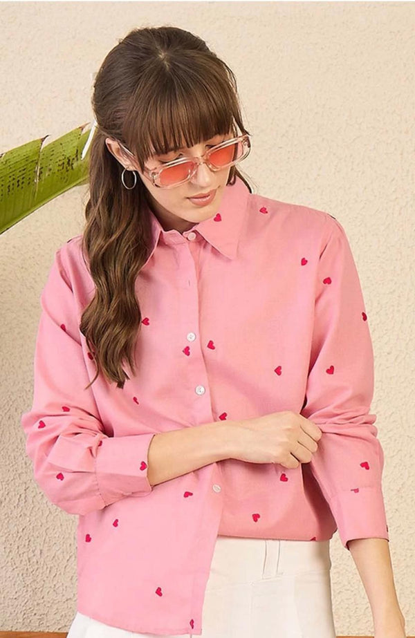 Women & Girls Regular Fit Rayon Shirt | Stylish Western Wear Full Sleeve Top | Summer & Spring Fashion