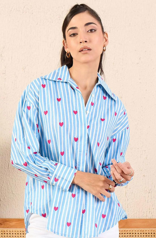 Women’s & Girls Rayon Full Sleeve Shirt | Soft Breathable Fabric Casual & Formal Wear Shirt | Stylish Regular Fit Top for Daily & Office Wear