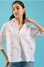 Women's & Girls' Rayon Full Sleeve Shirt - Breathable Relaxed Fit Casual Top Striped or Printed Long Sleeve