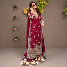 New Designer Ready-to-Wear Ethnic 3-Piece Top, Palazzo & Dupatta Set ZB-6