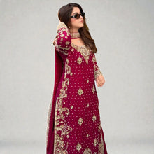 New Designer Ready-to-Wear Ethnic 3-Piece Top, Palazzo & Dupatta Set ZB-6