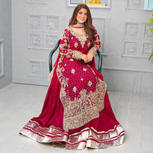 New Designer Ready-to-Wear Ethnic 3-Piece Top, Palazzo & Dupatta Set ZB-6