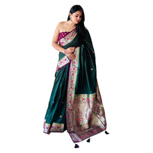 Premium Paithani Soft Silk Saree for Women Luxurious Maharani Style Saree for Weddings VE-2