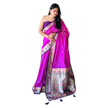 Premium Paithani Soft Silk Saree for Women Luxurious Maharani Style Saree for Weddings VE-2