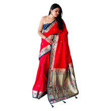 Premium Paithani Soft Silk Saree for Women Luxurious Maharani Style Saree for Weddings VE-2