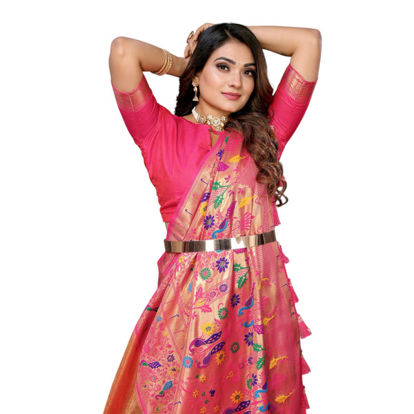 Luxury Banarasi Tissue Silk Saree Fabric for Weddings & Grand Receptions VE-6