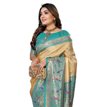 Luxury Banarasi Tissue Silk Saree Fabric for Weddings & Grand Receptions VE-6