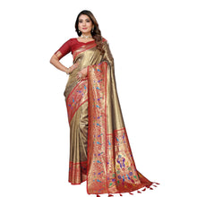 Luxury Banarasi Tissue Silk Saree Fabric for Weddings & Grand Receptions VE-6