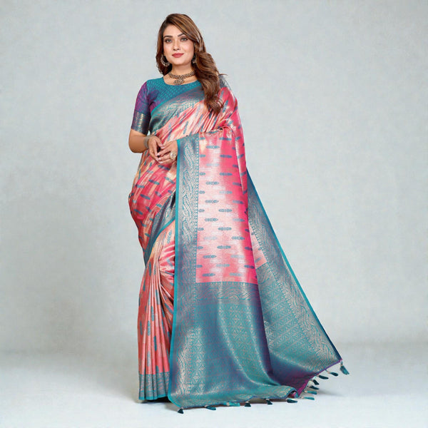 Pure Banarasi Tissue Silk Wedding Wear Saree VE-10