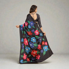 Malai Crepe Silk Saree Superior Soft & Smooth Texture High-Quality Satin Finish Designer Saree AB-7