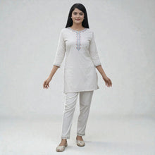 Premium Khadi Cotton Co-ord Set for Women Artisanal Casual & Office Wear RM-4