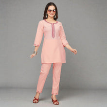 Premium Khadi Cotton Co-ord Set for Women Artisanal Casual & Office Wear RM-4