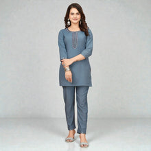 Premium Khadi Cotton Co-ord Set for Women Artisanal Casual & Office Wear RM-4